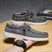 2025 New Lefu Light Canvas Casual Men's Shoes, Large 48, Slim Fit, Lazy Kick_vogvips.com