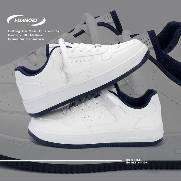 Universal Casual Sneakers For Men ZHQ-HY096 Spring Thick-Soled Height-Increasing Trendy Versatile Men's White Shoes_vogvips.com