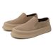 Men's Thick Soled Low Rise Shoe With Anti Suede Loafers, Fashionable British Style, Lazy One Foot Leather Shoes Trend_vogvips.com