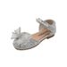 Girls Bow Princess Girls One-shoe Leather Shoes Half Sandals_vogvips.com