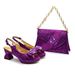 Evening women's shoes bag matching patchwork accessories decorative shoes bag matching_vogvips.com