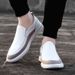 Men's Simple First-layer Cowhide Foot Cover Outdoor Cowhide Soft-soled Casual Board Shoes_vogvips.com