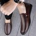 Men's Shoes Soft Leather Platform Dad Shoes Men's Casual Shoes Galoshes_vogvips.com