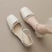 Women's Open-toe Popular Spring New Style, Suitable For Skirts, Fairy-style High-heeled Sandals, Pearl Single-strap_vogvips.com