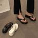 Foreign Trade Flip-Flops With Round Toe, Casual Women's Shoes, 2025 Summer New Model, Comfortable Thick-Soled Chunky_vogvips.com