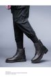 Martin Boots Men's High-top Style First-layer Tooling Boots Inner Tide Boots Black Work Leather Boots Men's Shoes_vogvips.com