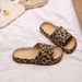 New Spring Summer Eva Soft Thick-Soled Comfortable Fashionable Leopard Print Slippers Men Women, Suitable For Indoor,_vogvips.com