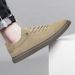 Low-top Round Head Lace-up Men's Shoes Cow Two-layer Leather Board Shoes British Casual Sports Shoes_vogvips.com