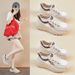 Daddy Shoes Female Student Sports Thick-soled Heightening Shoes Casual Mesh Breathable_vogvips.com