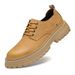 Low-top Tooling Shoes Men's Single Shoes Casual Shoes Big Head Leather Shoes Men's Shoes_vogvips.com