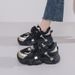 INS Korean Verion New Dad For Women 2025 Autumn Women' Student Sport Running Caual Thick Sole Height Increaing_vogvips.com
