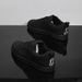 Men's Black German Trainer Shoes Low Top Fashionable Versatile Sports Sneakers for Autumn Wear Resistant Odor Resistant Work And Casual Shoes_vogvips.com