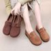 Women's Winter Snow Boots Slip-On Faux Suede Fur-Lined Comfortable Casual Shoes Non-Slip Warm Flat Shoes_vogvips.com