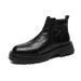 Chelsea Boots Men's Sleeve Leather Boots Enhanced Style High Top Casual Leather Shoes Short Martin Boots_vogvips.com