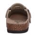 Asgard Women's Suede Clogs Leather Mules Cork Footbed Sandals Arch Support Aldult Four Seasons Adjustable Buckle Potato_vogvips.com