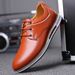 2025 New Korean Edition Lace Up Genuine Breathable Casual Leather Men's Trendy Shoes_vogvips.com