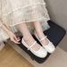 French Fairy Style Bow Shallow Mouth Single Shoes Female Spring And Summer Soft-soled Ballet Small Single Shoes Female_vogvips.com