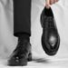 Men's Elevator Dress Shoes 10cm Height Increase Leather Low-cut Formal Shoes_vogvips.com