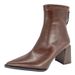 26ss For Pointed Toe Women Autumn Winter New High Heel Elegant Socialite Fashion Trendy Short Boots This Year_vogvips.com