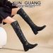 Genuine Leather For Women 2025 New Autumn Winter Fleece-Lined Long Women's Black Slouch Riding Over-the-Knee Boots_vogvips.com