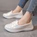 Oversized With Flat Princess Shoe Covers, Lightweight All Season Student Casual Lace Up Women's Singles Shoes 35-43 Bc1_vogvips.com
