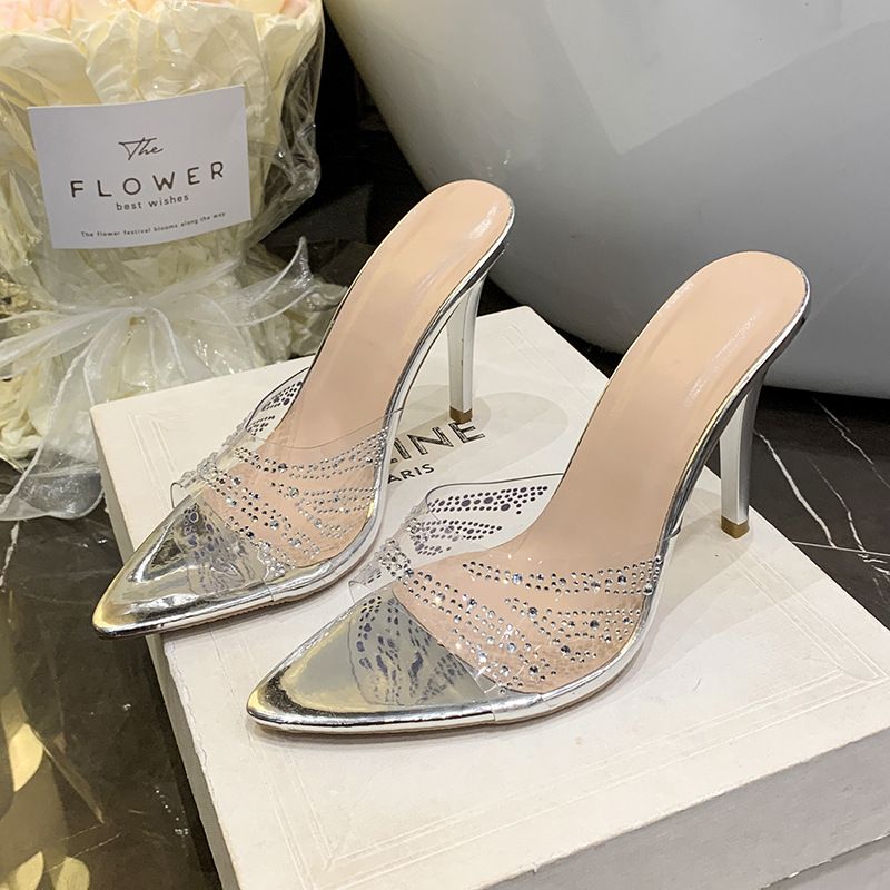 Rhinetone Tiletto High-heeled For Women, 2026 Pring/ummer New Fahion Tranparent Elegant Pointed Toe Lip-on_vogvips.com