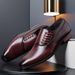 Large Size New Men's British Business Formal Leather Versatile Side Lace-up Casual Shoes_vogvips.com