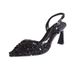 French Style Elegant Peep-Toe 2025 Spring Summer New Fashion High-End Sequin Shallow Mouth Pointed Toe Sandals For Women_vogvips.com
