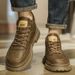 New Leather Spring Men's Shoes High-top Men's Heightening Tooling Martin Boots_vogvips.com