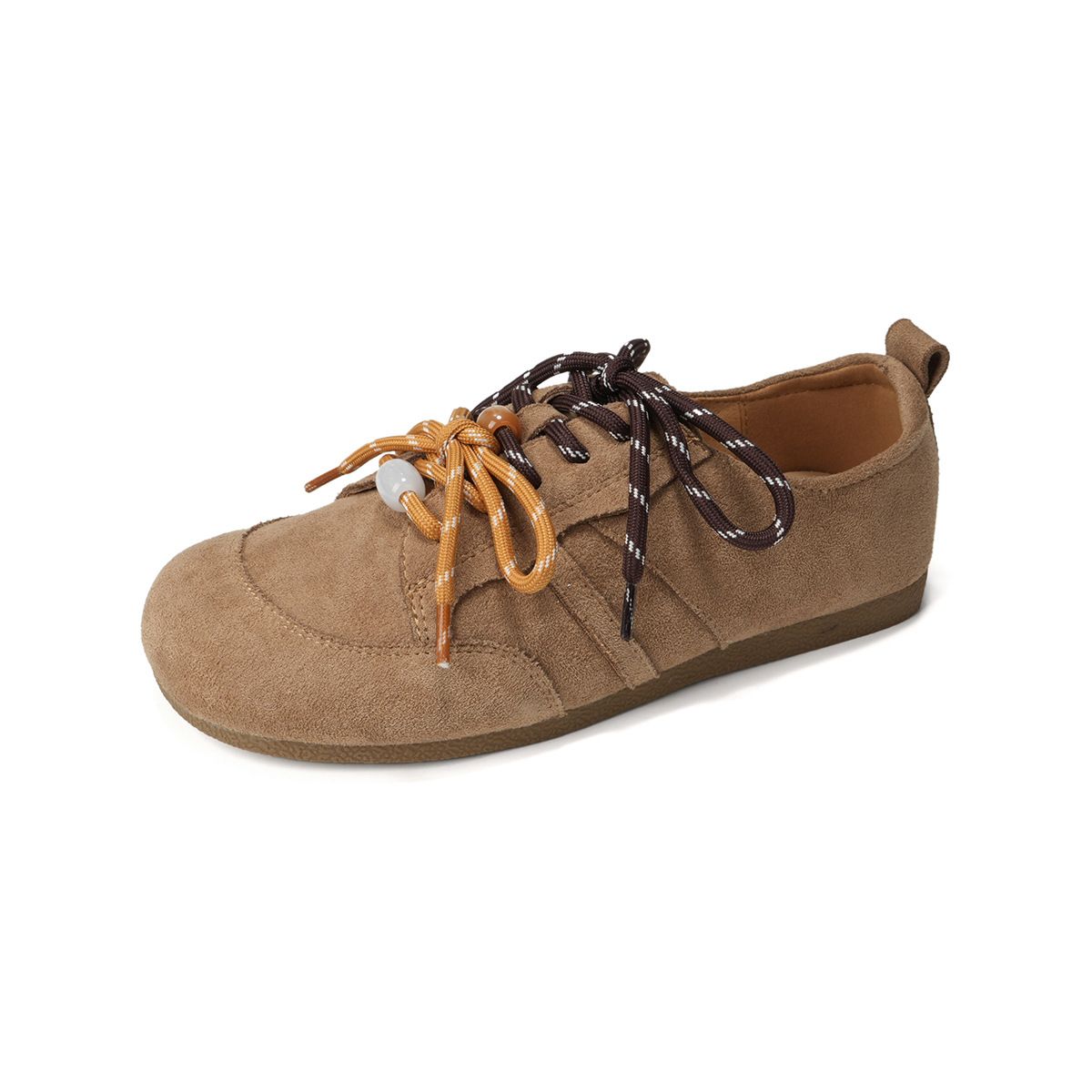 Weiwei Girl 3086-8 For Women 2025 New Retro Casual German Training British Style Flat Single Shoes_vogvips.com