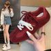Women's Shoes Genuine Leather Training Shoes, Autumn New Style, Round Toe, Soft Sole, Thick Sole, Versatile, Lightweight Cowhide Casual Sports Shoes_vogvips.com