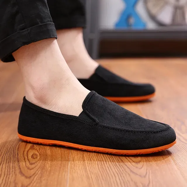 Variety Of Color Canvas Peas Trendy Lazy Casual Large Size 38-45 Driver Men's Vulcanized Shoes Men Sneakers_vogvips.com