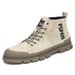Top Pig Eight Leather Martin Boots Men's High Top Desert Tooling Boots Zhongbang Casual Short Boots Tide_vogvips.com