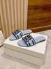 2025 New Embroidered Slippers For Women Outdoor Sheepskin Printed D Brand Beach Casual Trendy One-Word Graffiti_vogvips.com