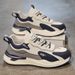 Summer New Breathable White Men's Sports Korean Version Trendy Versatile Thick Soled Casual Dad Shoes_vogvips.com