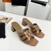 In-Stock French-Style Cross-Strap Sandals, Fairy Shoes, 2025 New Summer Elegant Black High-Heeled Sandals For Outdoor_vogvips.com