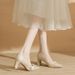 Luxury Wedding Shoes - Orthopedic Block Heel (Non-Slip Sole, Arch Support, Perfect For Outdoor Ceremonies)_vogvips.com