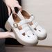 Coarse Heel 2025 Summer Versatile Baotou Sandals Large Thick Women's Lightweight Soft Soled Casual Roman Shoes_vogvips.com