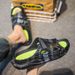 New Fashion Men Slippers Print Men Slides Male Summer Shoes Thick Sole Comfortable Home Outdoor Stylish Massage Shoes Hot Sale_vogvips.com