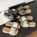 Cross-border Hot-selling 2025 New Model Buckle Women, Summer Outdoor Wear, Thick-soled, Non-slip, Fashionable Women's_vogvips.com