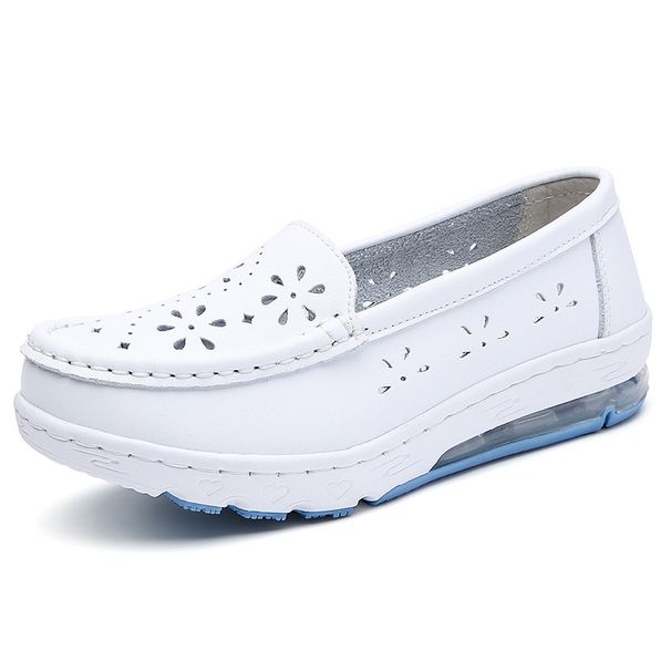 Air Cushion Nurse Shoes Women's New Comfortable Soft Sole Non-slip Breathable Medical Work Small White Shoes_vogvips.com
