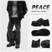 Euro Step Men's Leather Shoes New Season Niche Design Casual Stylish Fashion Versatile British Derby Chunky Sneakers_vogvips.com