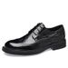 Euro Step First Layer Sheepskin Autumn Business Formal Leather Men Brogue Carved Fashion Casual Lace-up Men's Shoes_vogvips.com