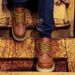 Men's Classic Martin Boots - Vintage Work Boots For Outdoor & Casual Wear - Slip-Resistant Rubber Sole - Mid-Calf Height - Brown/Black/Burgundy_vogvips.com