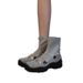 2025 Autumn New Korean Style Niche Ballet Color Block Stretch For Women Thick Sole Casual Slimming Sock Boots_vogvips.com
