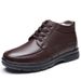 European Warm Series Middle-aged And Elderly Men's Winter High-top Cotton Extra Large Size Casual Genuine Leather Fleece-lined Warm Dad Shoes_vogvips.com