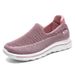 Old Beijing Cloth Shoes for Women Slip-On Flat Flyknit Upper Non-Slip Soft Sole Middle-Aged And Elderly Brand Women's Footwear_vogvips.com