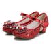 Glitter Party Shoes For Dance & Special Occasions – Shimmer PU Ballet Flats With Soft Anti-Slip Sole, Adjustable Hook Loop Strap (White/Red/Pink/Gold)_vogvips.com
