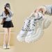 Daddy Shoes Female Student Sports Running Casual Shoes Platform Heightening Shoes_vogvips.com