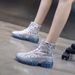 2025 Summer Thin Martin For Women Fashion Hollow Mesh Sandals Student Versatile Breathable Short Boots Women's Shoes_vogvips.com